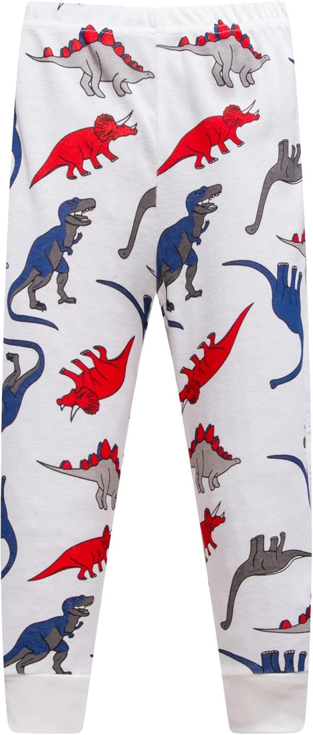 Detalle de SOIBEEN Jungen-Dinosaurier-Pyjamas 4-teilig aus Baumwolle (1–12 Jahre)