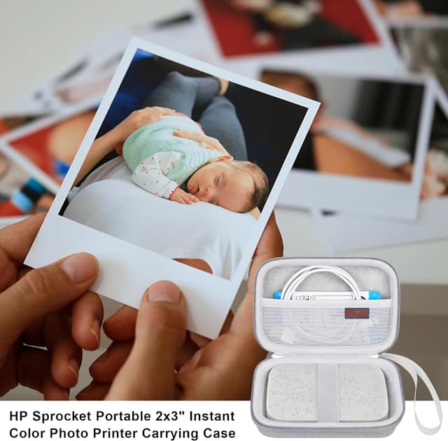 Thumbnail 6 de Elonbo carrying case for HP Sprocket 2x3 portable instant photo printer (grey)
