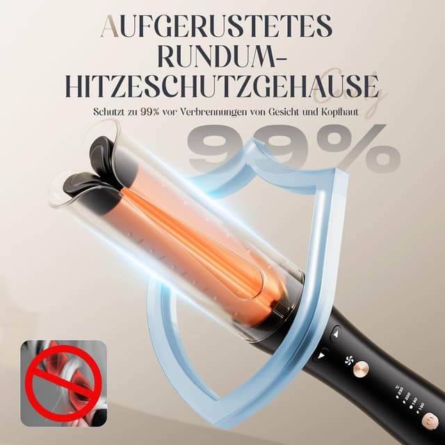 Detalle de Lookmate Kaltluft Lockenstab 32 mm Beach Waves