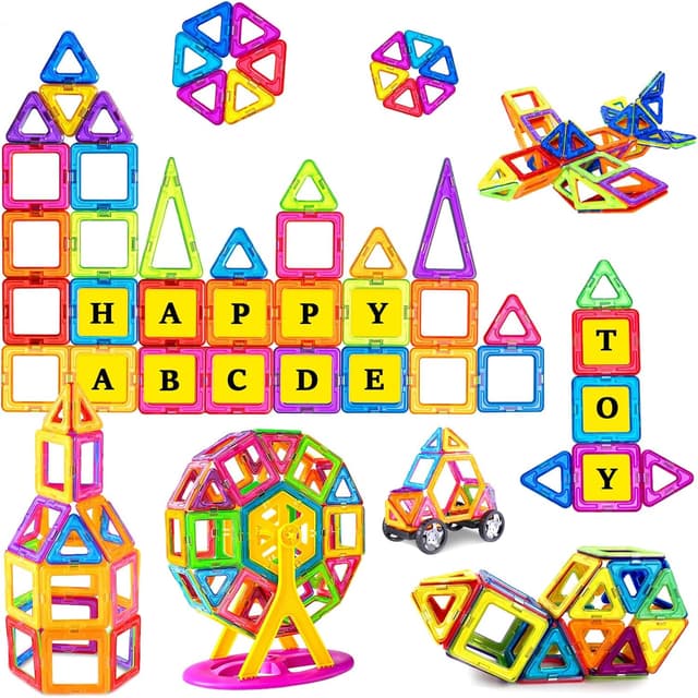 Detalle de Jokooan Costruzioni Magnetiche 68 pezzi STEM Montessori