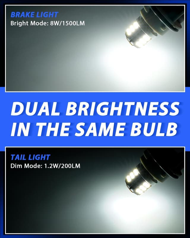 Detalle 1 de 7443 LED W21 5W bulbs, 1500lm