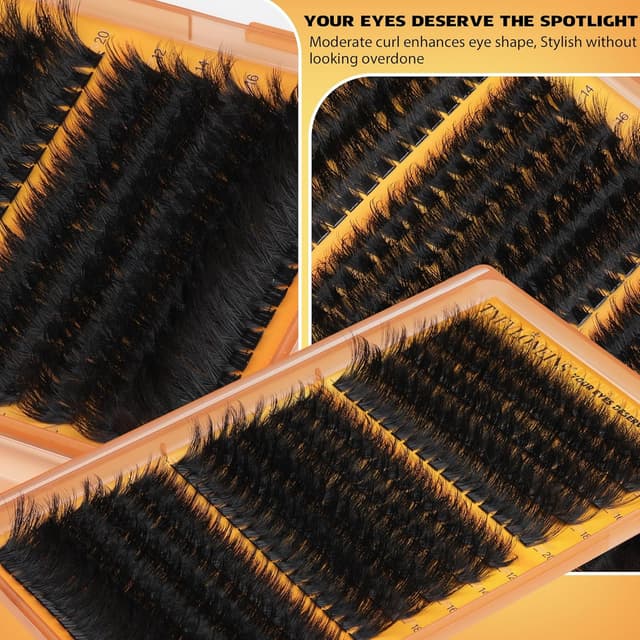 Thumbnail 6 de TNFVLONEINS Fluffy Lash Clusters with Spikes (12–20mm) — Reusable Full Volume Faux Mink Cluster Lashes