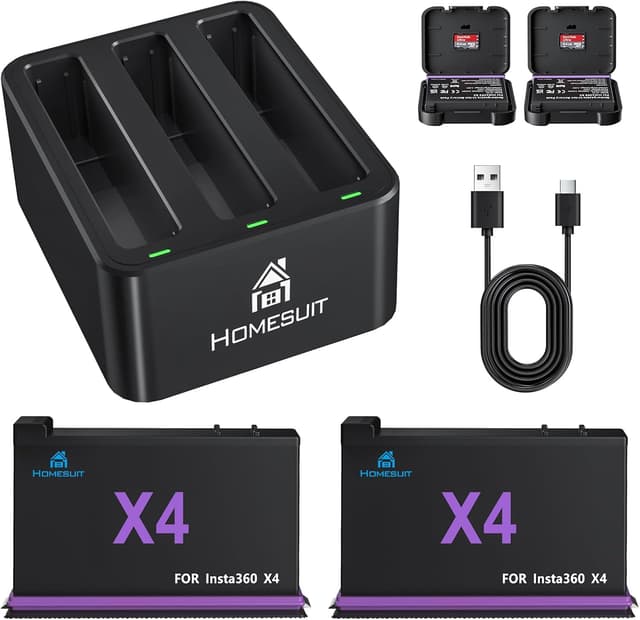 Detalle de Insta 360 X4 Ersatzakku Set mit 2500 mAh