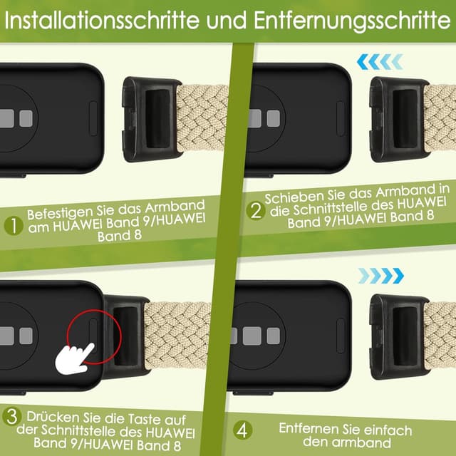 Thumbnail 4 de Huawei Band 10 Armband aus Nylon, verstellbar