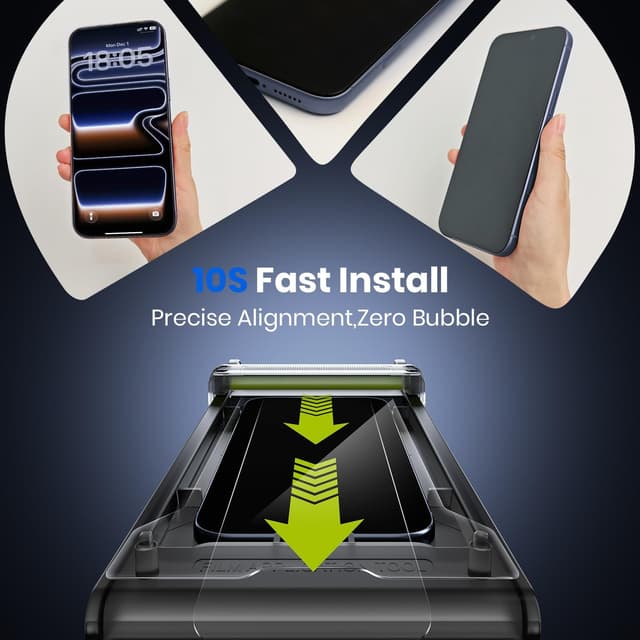 Thumbnail 6 de WSKEN iPhone 17 Pro Max Privacy Screen Protector 25°