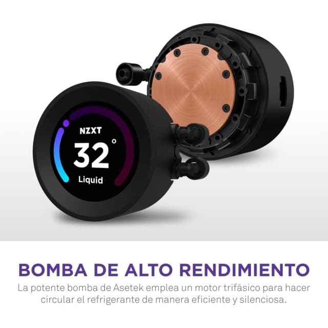 Detalle de NZXT Kraken Elite 280 kit refrigeración líquida