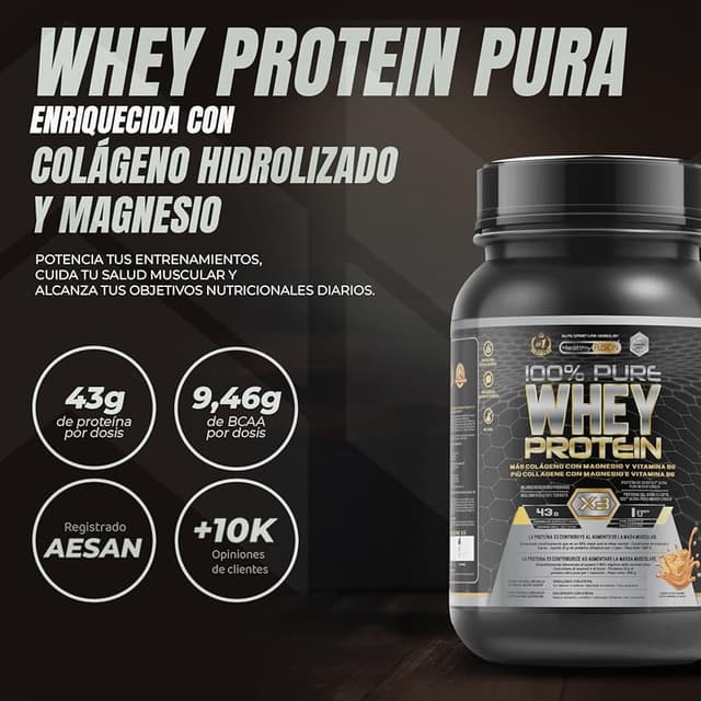 Thumbnail 1 de Healthy Fusion Whey Protein 💪 Proteína de Colágeno y Magnesio, 1000g