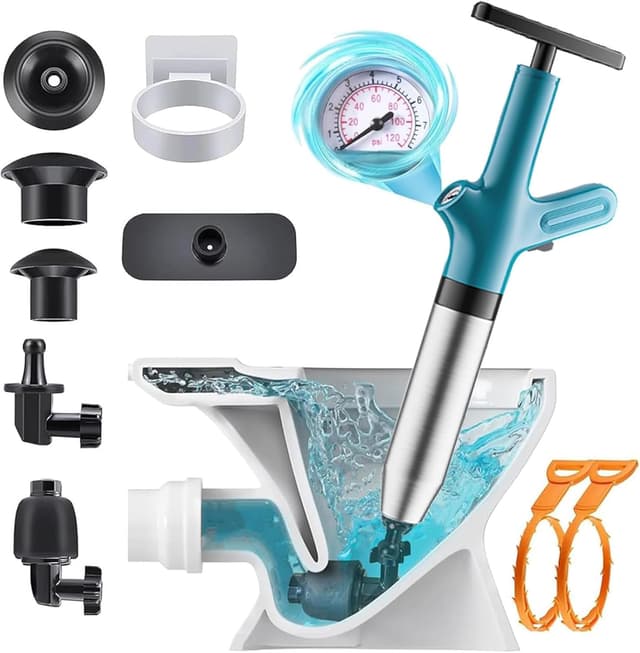 Detalle de NiC IS COCNG Pompa stura wc e lavandini a pressione con stantuffo ad aria compressa fino a 120 psi