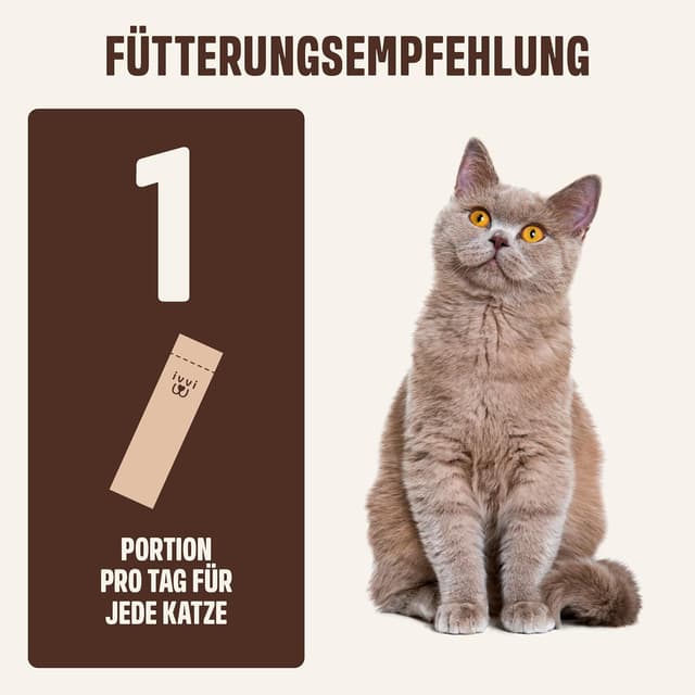 Detalle de ivvi Anti-Hairball Essenz für Katzen: Schlecksnack mit echtem Thunfisch gegen Haarballen (30 x 15 g)