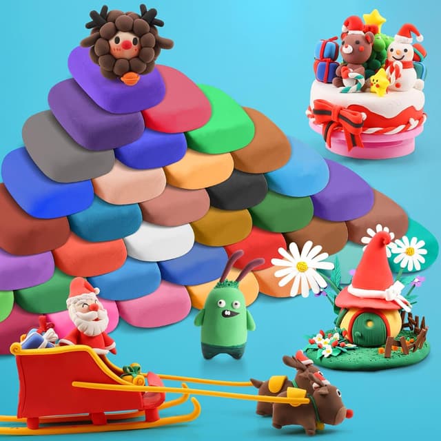 Detalle 2 de YILAIDA Air Dry Clay 36‑Color Set