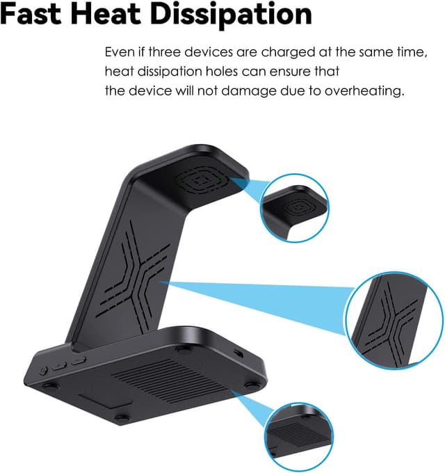 Thumbnail 6 de Caricabatterie wireless 3‑in‑1 per Samsung S25 Ultra