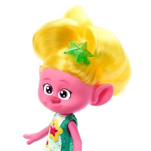 Detalle de Mattel Trolls 3 Muñeca Viva pelo amarillo 🎎