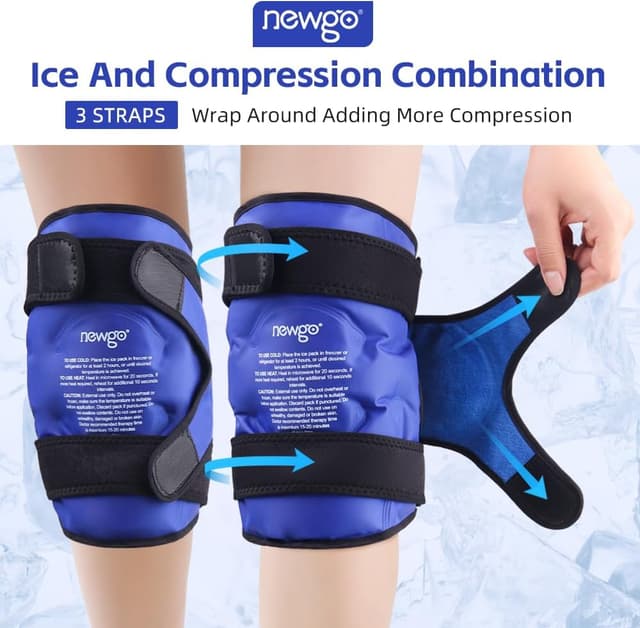 Thumbnail 5 de NEWGO Ice Pack 2-pack knee wrap