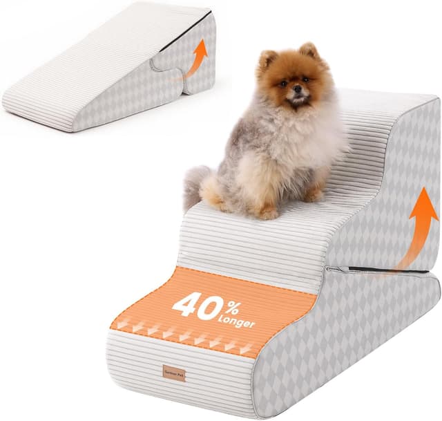 Thumbnail 6 de Gardner Pet Scala per Cani Piccoli 50 cm, 4 gradini: rampina in schiuma antiscivolo e impermeabile