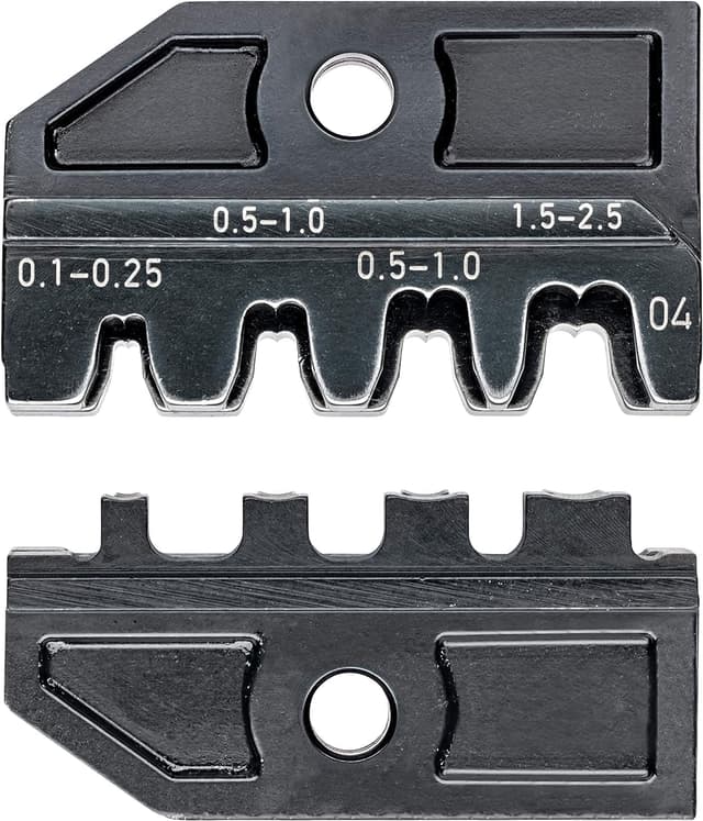 Detalle de Knipex matrice de sertissage 97 49 04 pour connecteurs à fût ouvert (2,8 + 4,8 mm)