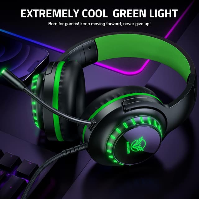 Detalle 2 de Pacrate Gaming Headset mit Mikrofon