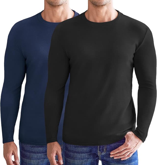 Thumbnail 6 de Ekouaer Men’s Thermal Top (Long Sleeve) – Fleece-Lined Base Layer, 1pk or 2pk