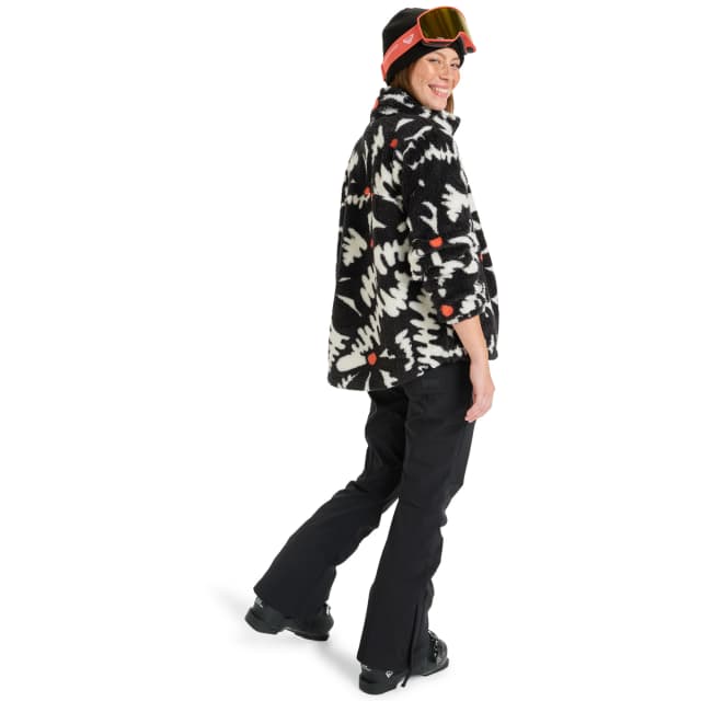 Detalle de Roxy Alabama Full Zip Printed: sudadera de mujer técnica con sherpa polar
