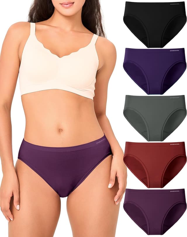 Thumbnail 5 de Bamboo Cool Women's Mid-Waisted Briefs ⚙