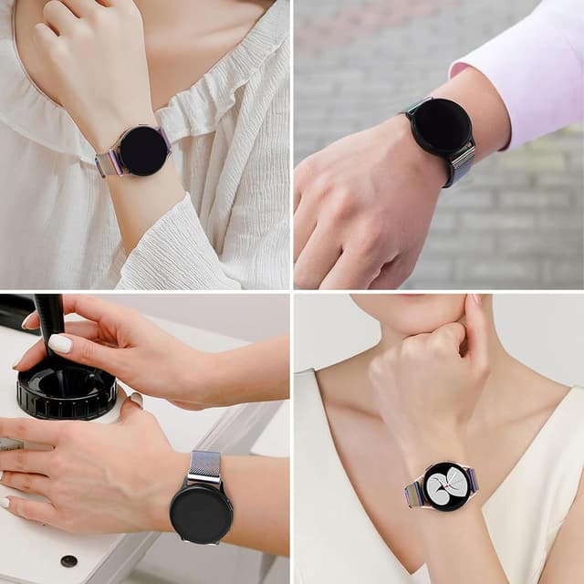 Thumbnail 6 de ZLZKJS Edelstahl Mesh Uhrenarmband mit Magnetverschluss – 14 bis 24 mm Schnellverschluss-Ersatzband