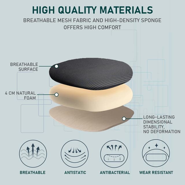 Thumbnail 3 de Durrafy Office Chair Ergonomic 1 mid-back chair 💺