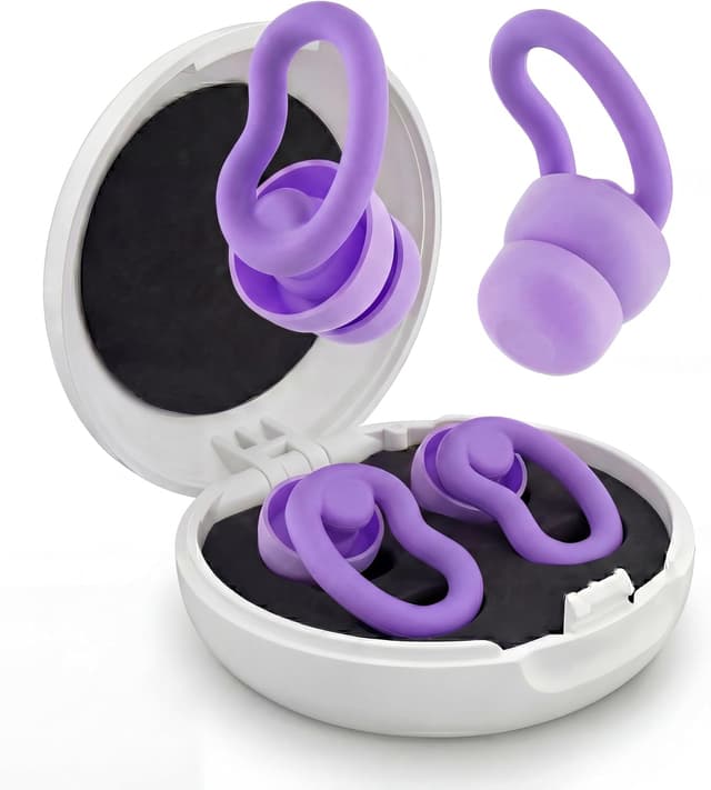 Detalle de Weiche Silikon-Ohrstöpsel zum Schlafen für Seitenschläfer – 6 Größen S/M/L, 2 Paar Ohrflügel gegen Schnarchen