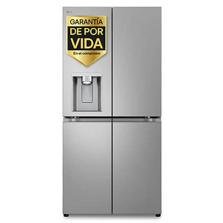 Detalle de GML860PYFE Frigorífico American Combi 508 L inox antihuellas