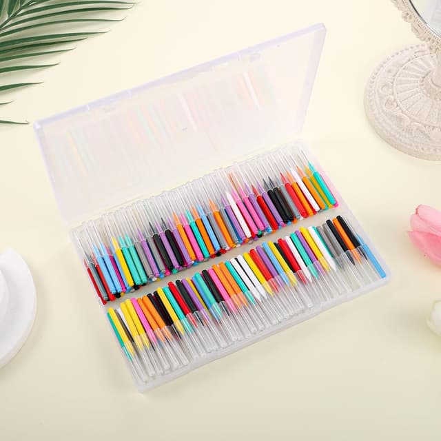 Thumbnail 6 de RAYITO 100 Pieces Interdental Brushes & Mini Floss Sticks (6 Sizes, Soft) for Braces