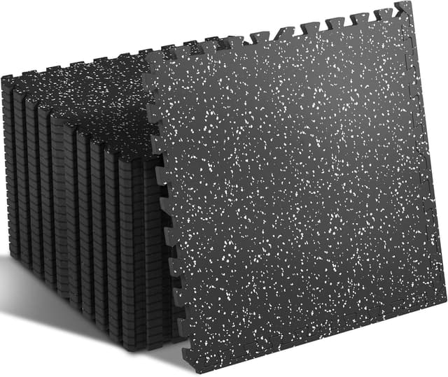 Detalle de SUPERJARE Rubber Exercise Mats, 24 Pcs ⚙