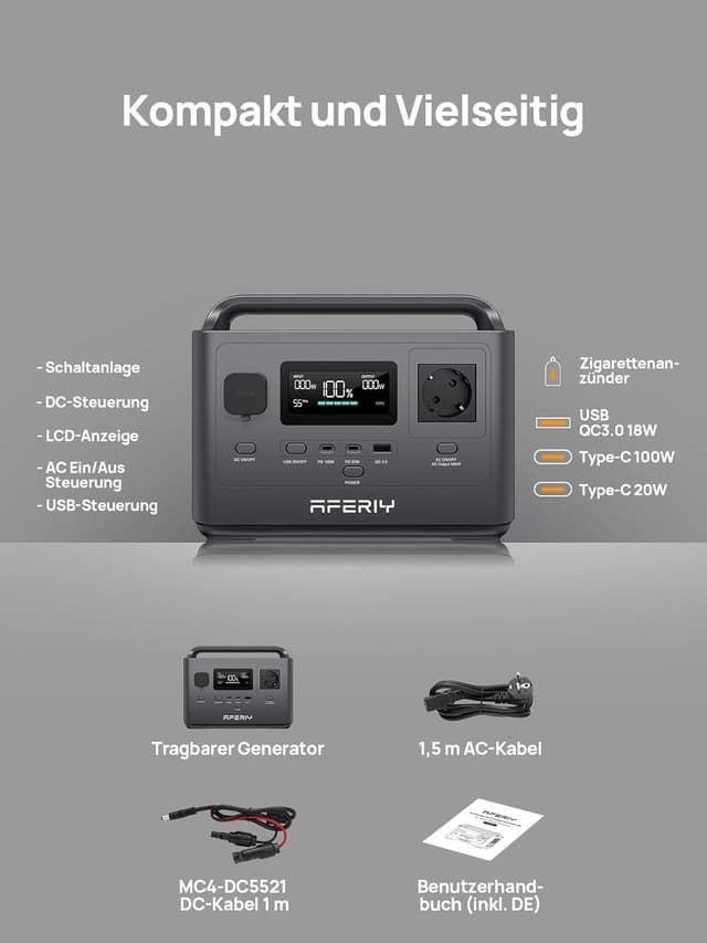 Thumbnail 1 de AFERIY AF-P040 Powerstation 256Wh đ