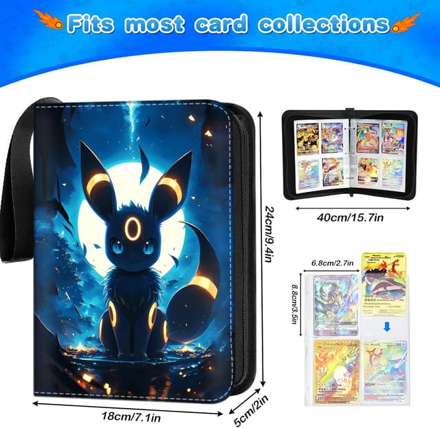 Thumbnail 1 de Sammelalbum Karten PU Leder 50 Seiten 400 Karten 📒