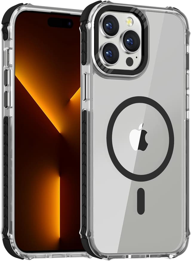 Detalle de DEERLAMN Strong Magnetic Case for iPhone 15 Pro Max (6.7-inch) with MagSafe compatibility