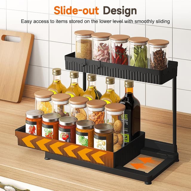 Thumbnail 2 de Sevenblue 2025 L-Shaped Pull Out Under-Sink Organizer
