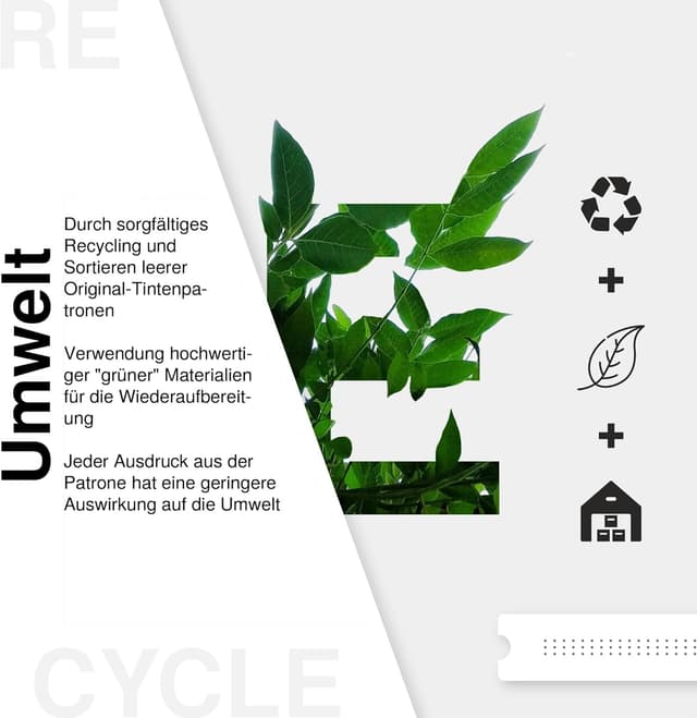 Detalle 2 de Economink 560 561 XL Patronen für Canon TS5350i TS7450i ⌚ 1 Schwarz, 1 Farbe