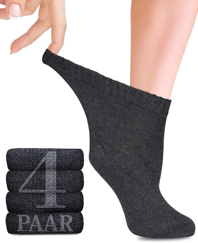 Detalle de Fiera Besa Diabetikersocken für Damen ohne Gummibund