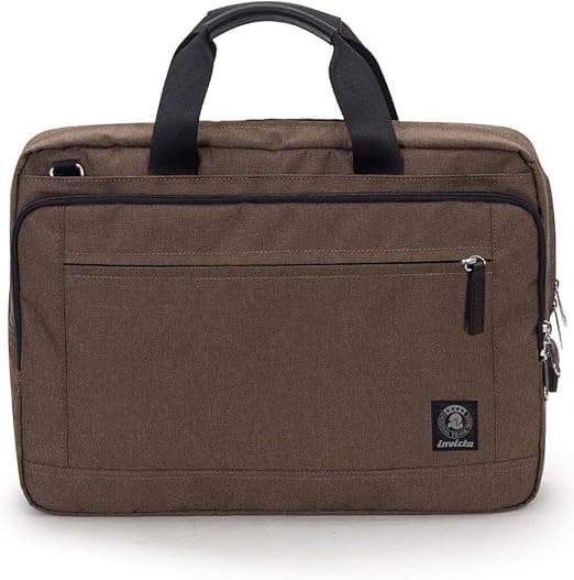 Detalle de Invicta Bolsa de Oficina Marrón con Soporte para Portátil 15.6"