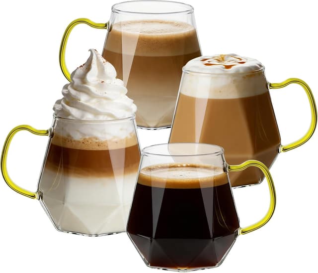 Detalle de ANZHAN verres à café borosilicaté 300 ml