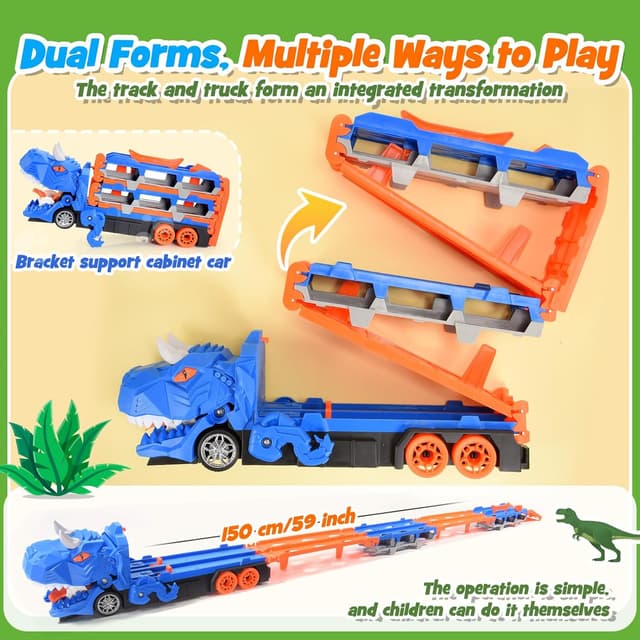 Thumbnail 4 de EUTOYZ Dinosaur Transport Truck 3-in-1