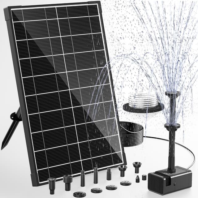 Detalle de POPOSOAP solar bird bath pump 8W