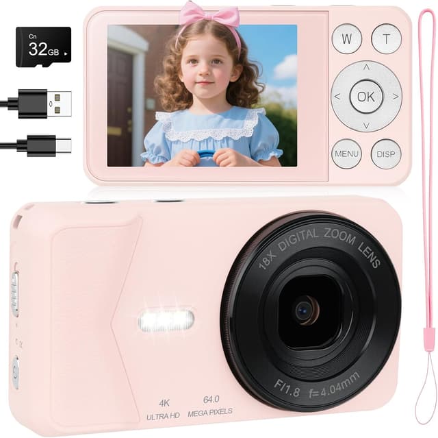 Detalle de 4K Digital Camera 64MP 2.8" Compact vlogging camera
