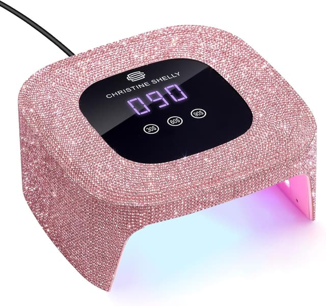 Detalle de CHRISTINE SHELLY 48W Gel Nail Lamp with Auto Sensor, 365nm + 405nm LED Curing Light & LCD Touch Screen