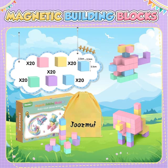 Thumbnail 5 de Joozmui Magnetic Building Blocks 100 PCS