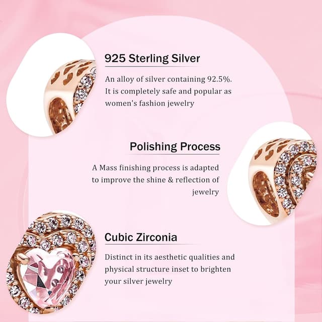 Detalle de HAEPIAR Charm aus 925er Sterling Silber mit Zirkonia – Anhänger für Armband (außerirdischer Hund)