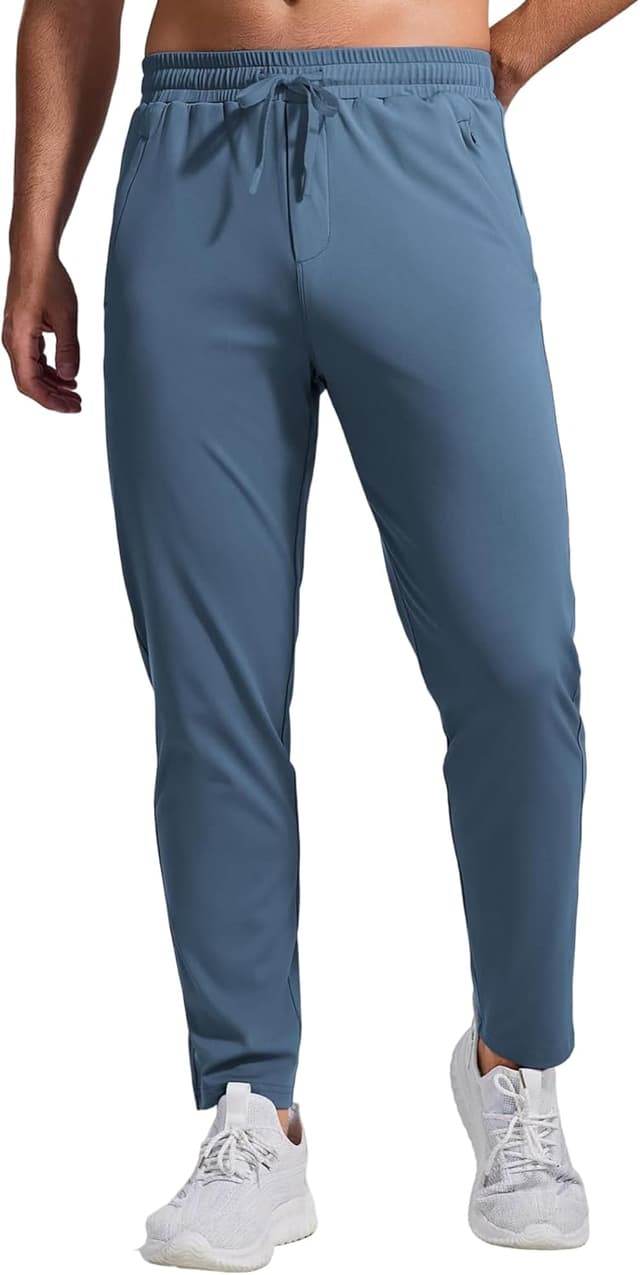 Detalle de PINSPARK pantaloni da jogging da uomo traspiranti ad asciugatura rapida con tasche con cerniera