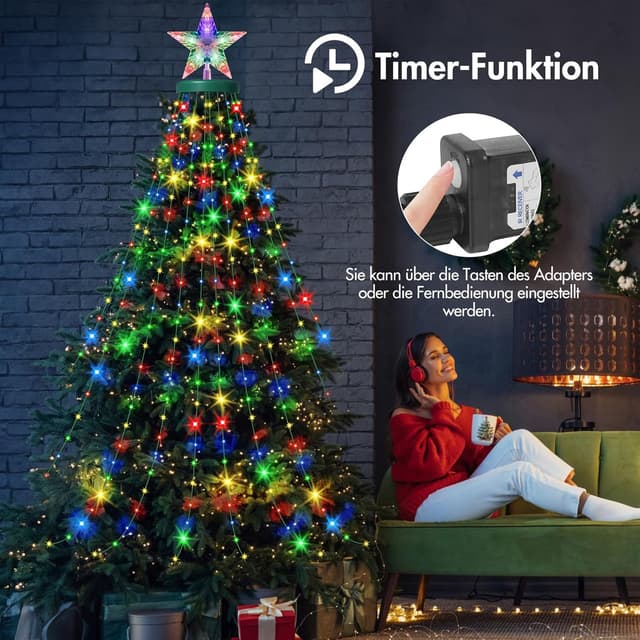 Thumbnail 2 de HELESIN Luci Albero di Natale 410 LED 2m