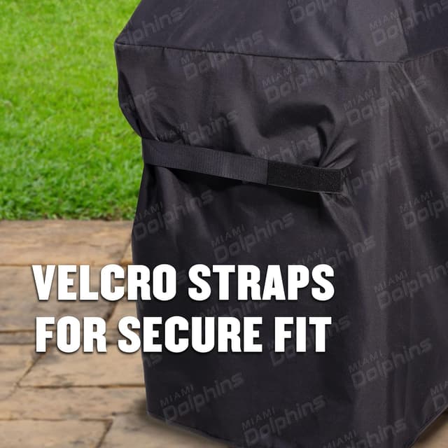 Detalle de YouTheFan NFL Heavy Duty Waterproof Grill Cover for Grills up to 5’ Wide (UV Resistant)