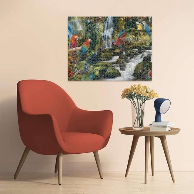 Detalle de Ravensburger Puzzle 2000 pièces adulte dès 14 ans – Le Paradis des perroquets (17111)