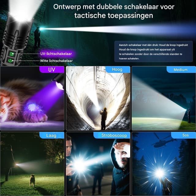 Thumbnail 3 de Karrong 395nm UV Taschenlampe 4500mAh