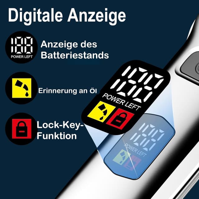 Detalle 2 de Hatteker Haarschneidemaschine 1200 mAh 💇