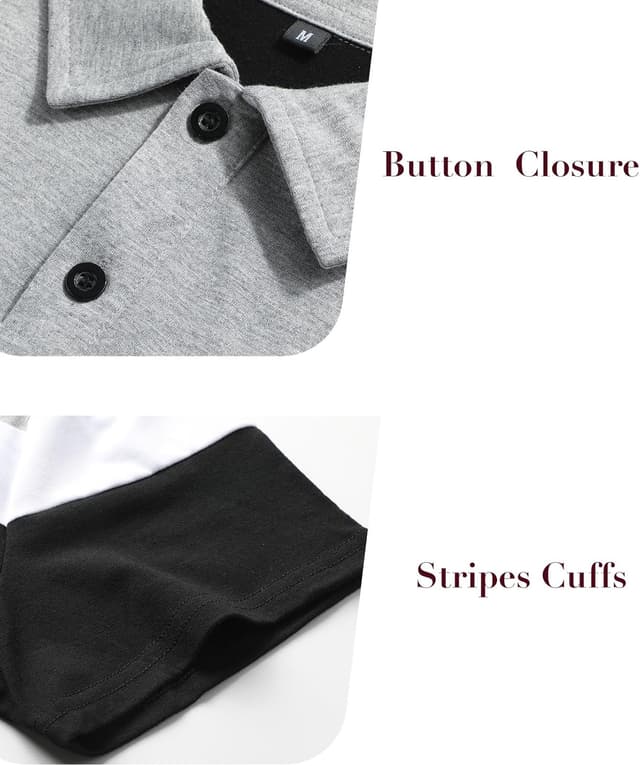 Detalle 2 de Polo homme Comilaka à manches courtes à rayures pour l’été, tissu respirant